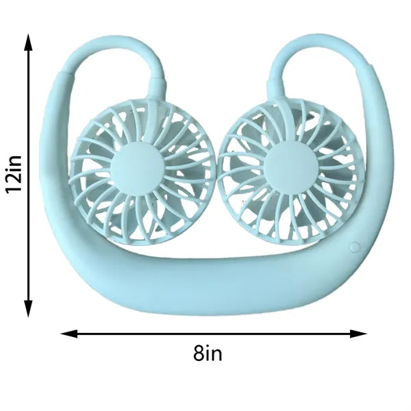 Portable USB Rechargeable Neckband Lazy Neck Fan