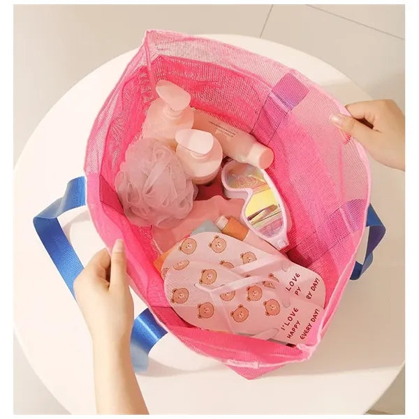 12.6" Stylish and Versatile Mesh Beach Bag