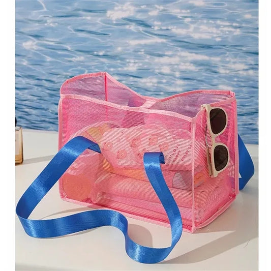 12.6" Stylish and Versatile Mesh Beach Bag