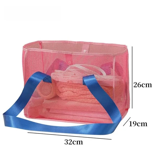 12.6" Stylish and Versatile Mesh Beach Bag