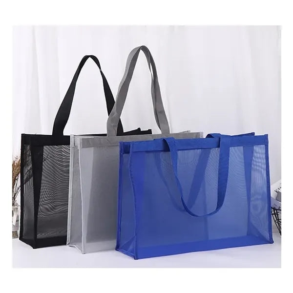 19.7" Oversized Colorful Mesh Beach Bag
