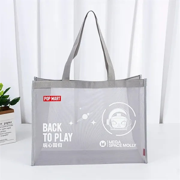 19.7" Oversized Colorful Mesh Beach Bag