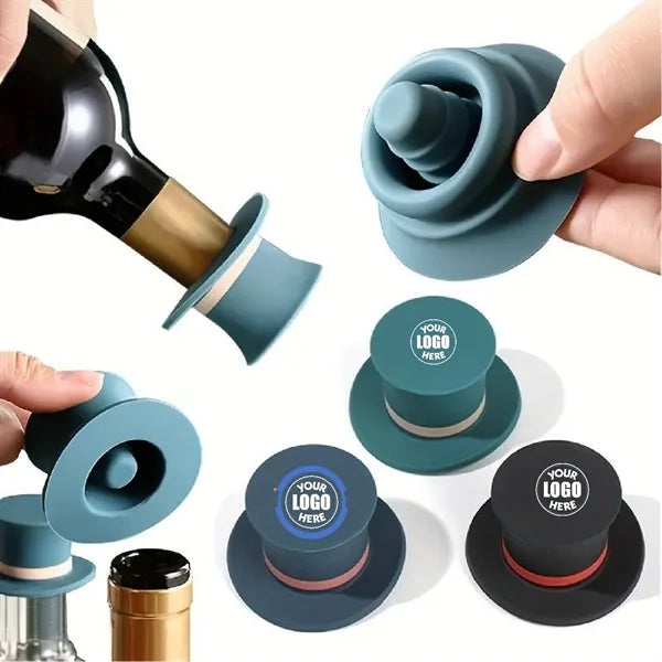Silicone Champagne Bottle Stopper Hat Shape Sealer