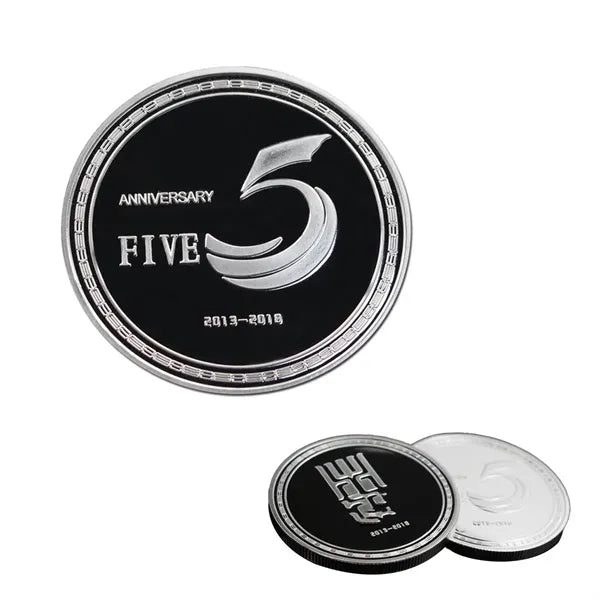 Zinc Alloy Silver-Plated Metal Commemorative Coins