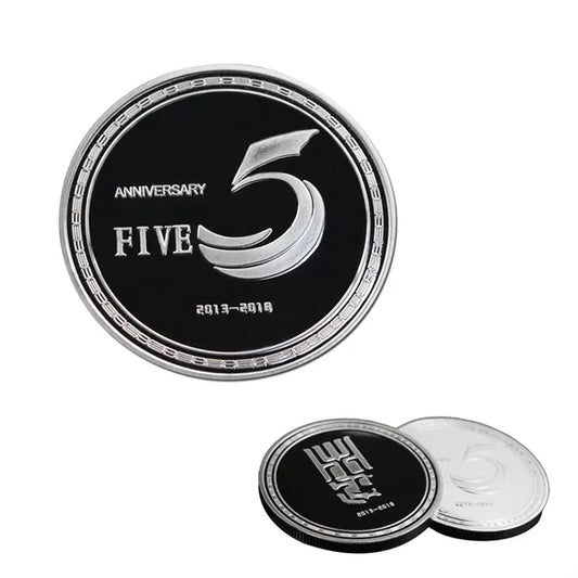 Zinc Alloy Silver-Plated Metal Commemorative Coins