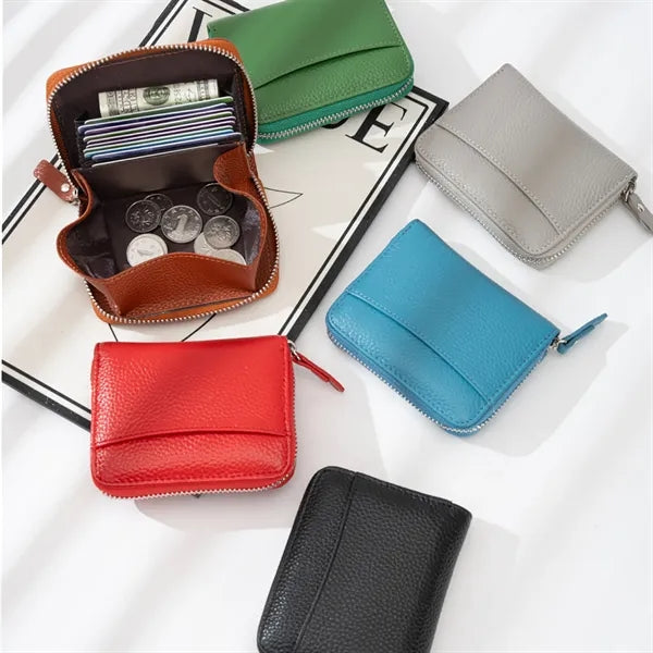PU Leather Zip Around Wallet Clutch Travel Purse
