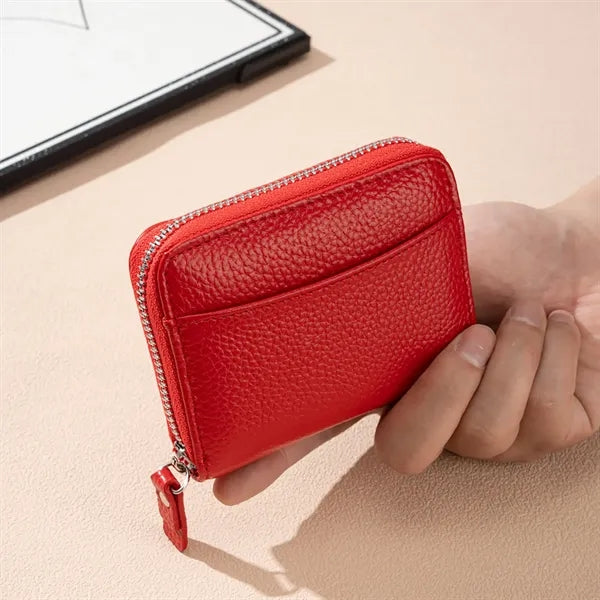 PU Leather Zip Around Wallet Clutch Travel Purse