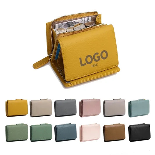 Pu Bifold Women Short Wallet