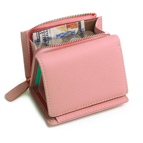 Pu Bifold Women Short Wallet