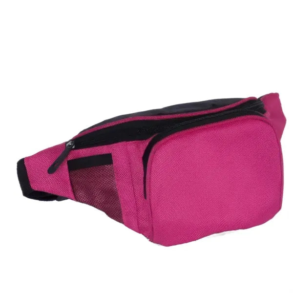 8" Nylon Fabric Durable Zipper Haversack wl Mesh Pocket