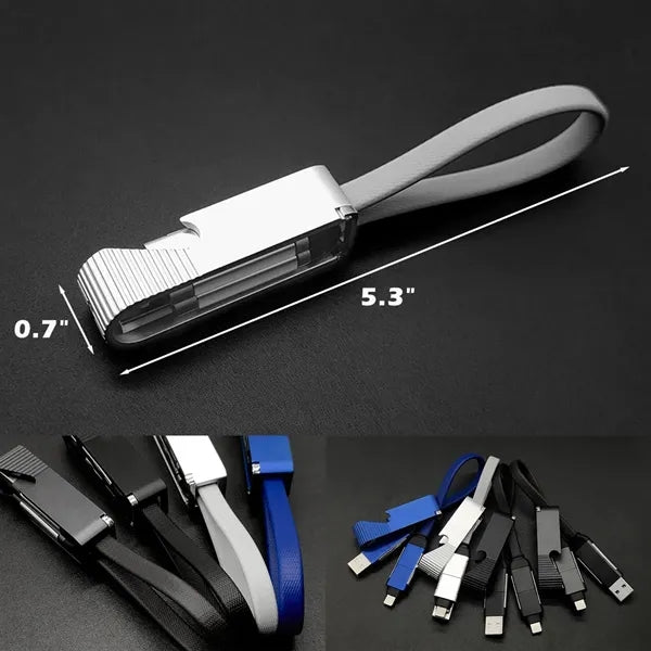 Aluminum Alloy 4-In-1 Fast Charging Data Cable