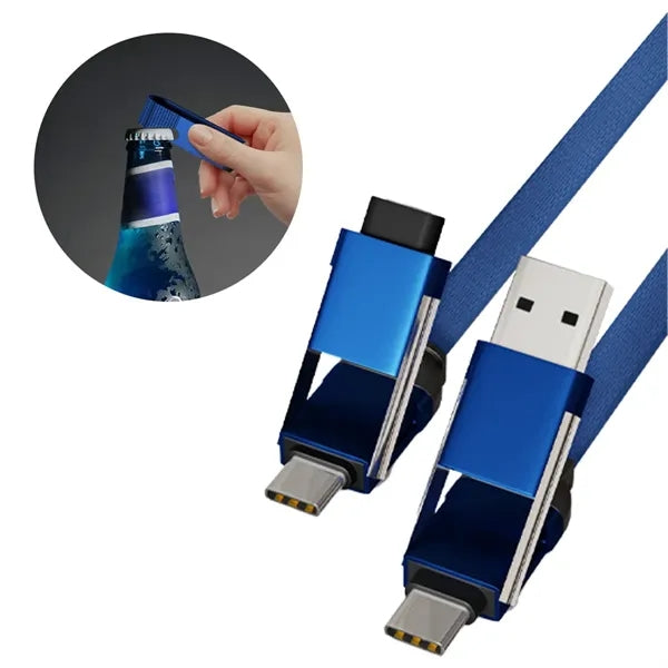Aluminum Alloy 4-In-1 Fast Charging Data Cable