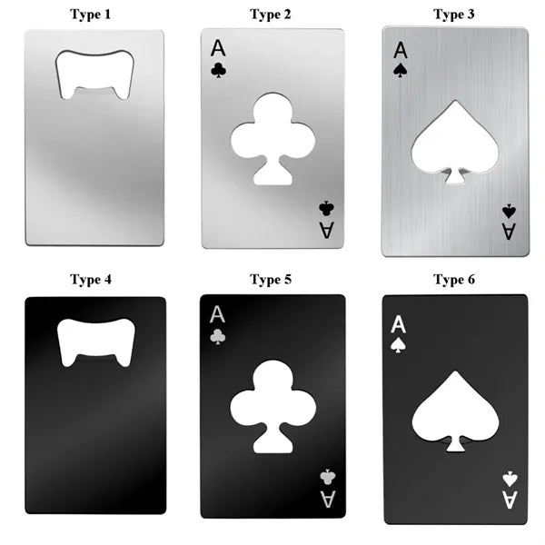 Poker Card Beer Bottle Opener