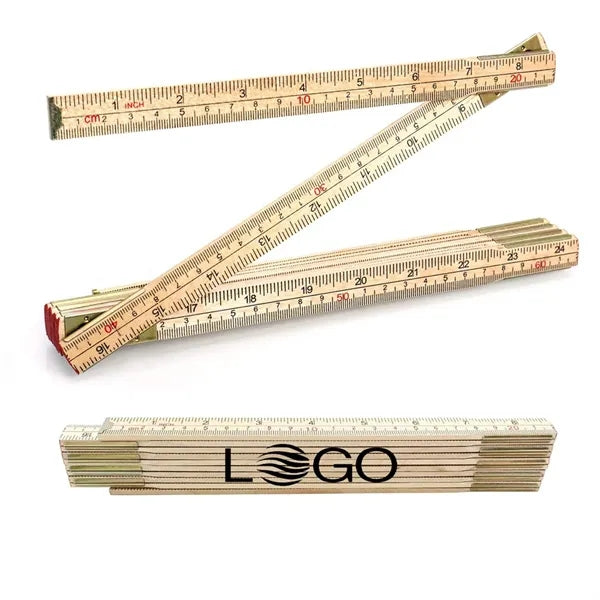 2M Foldable Ruler with Inch and Metric Measurements