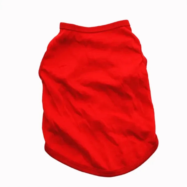 Solid Color Polyester Dog Pet Clothes