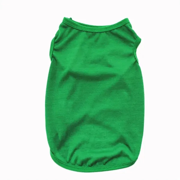 Solid Color Polyester Dog Pet Clothes