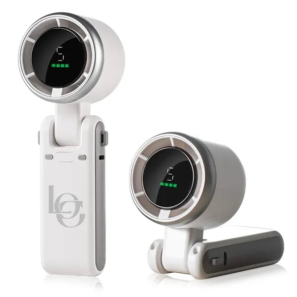 Smart Handheld Fan with Digital Display and Adjustable Speed