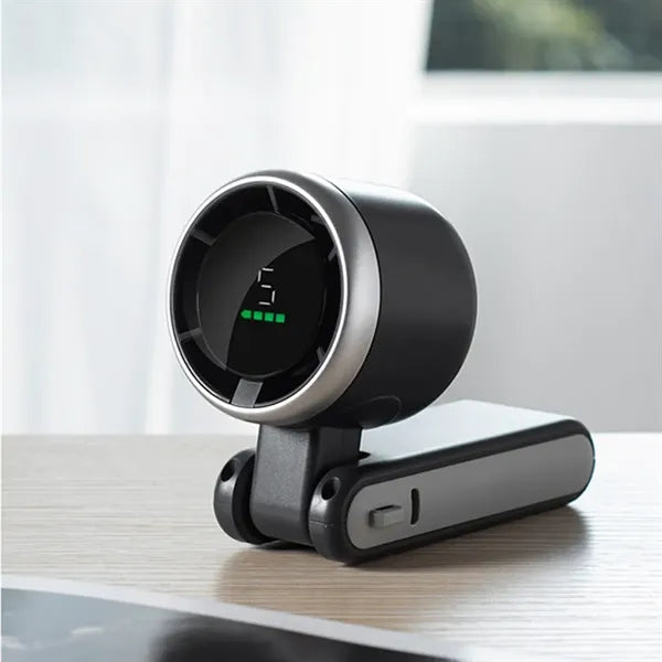 Smart Handheld Fan with Digital Display and Adjustable Speed