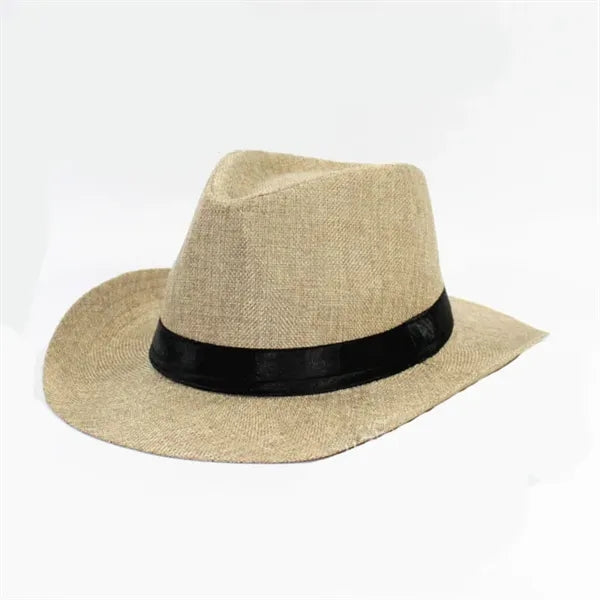 Unisex Straw Fedora Panama Hat