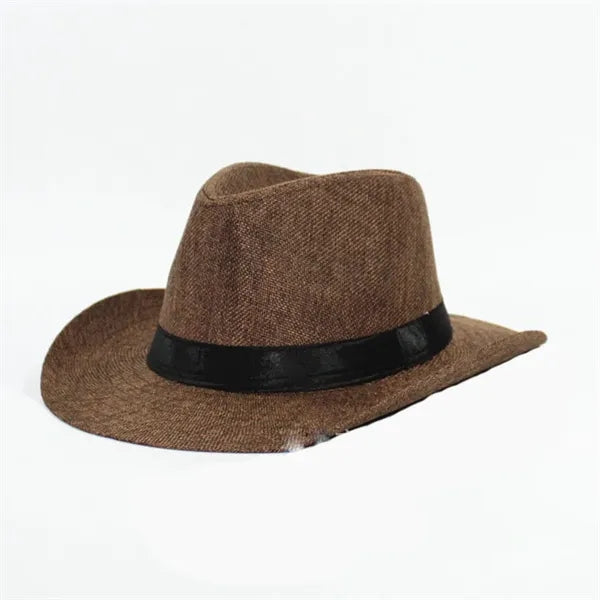 Unisex Straw Fedora Panama Hat