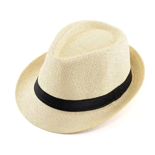 Unisex Straw Fedora Panama Hat