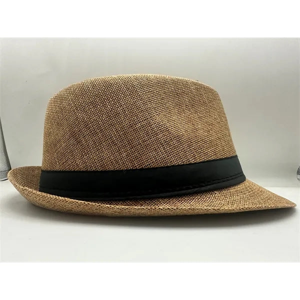 Unisex Straw Fedora Panama Hat