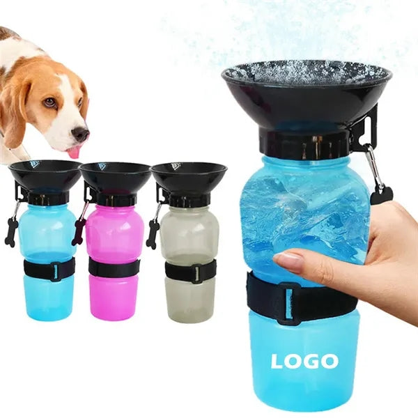 20oz Portable Pet Squeeze Water Bottle