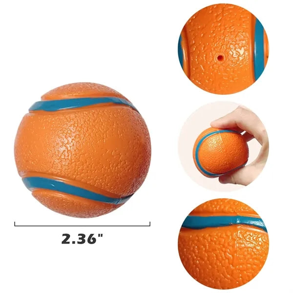 Durable Rubber Noise-Making Dog Toy Ball