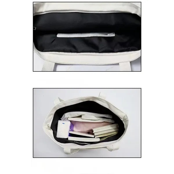 Non-Woven Durable Pocket Heathered Tote Bag