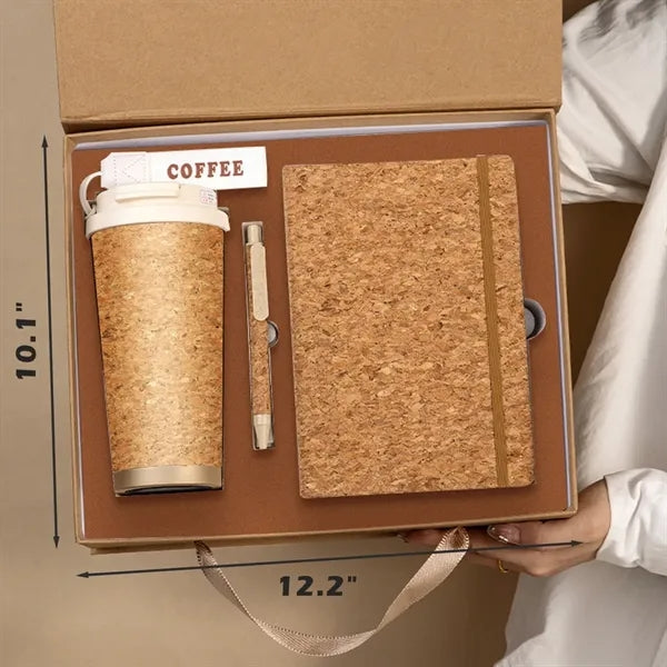 Eco-Friendly Gift Set with Water Bottle and Notebook