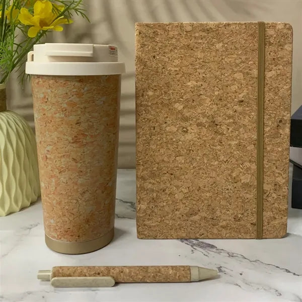 Eco-Friendly Gift Set with Water Bottle and Notebook