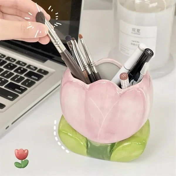 Ceramic Pen Holder For Desk