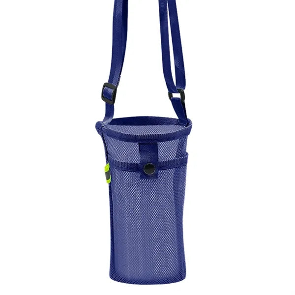 Portable Mesh Water Cup Crossbody Bag