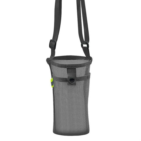 Portable Mesh Water Cup Crossbody Bag