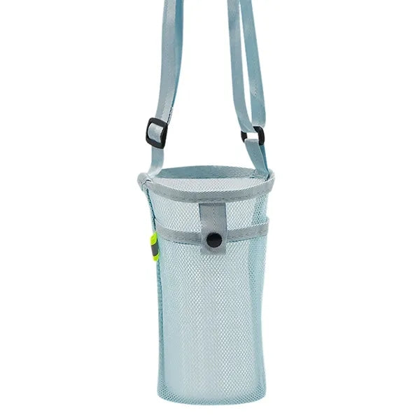 Portable Mesh Water Cup Crossbody Bag