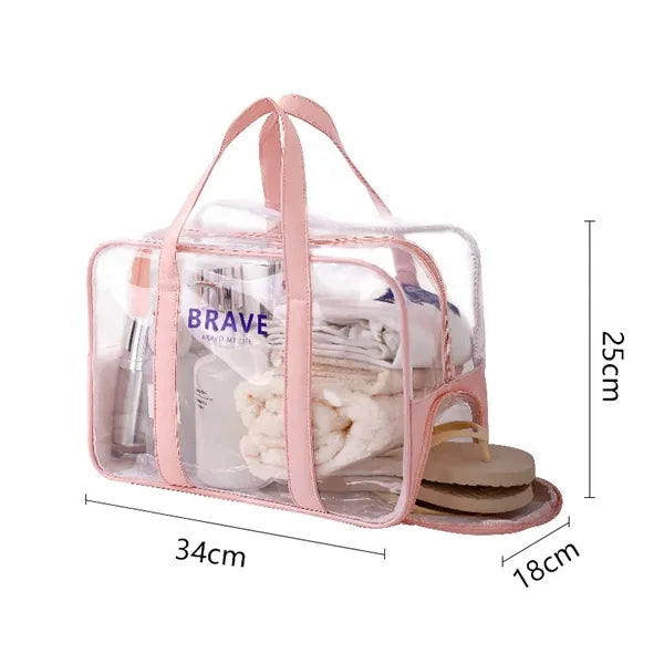 Extra Large Clear Cosmetic Makeup Bag