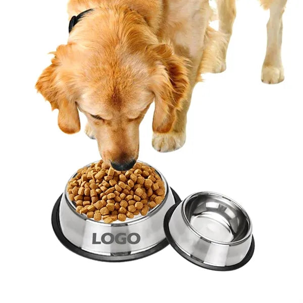 Stainless Steel Pet Bowl with Non-Slip Base