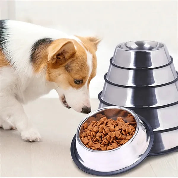 Stainless Steel Pet Bowl with Non-Slip Base