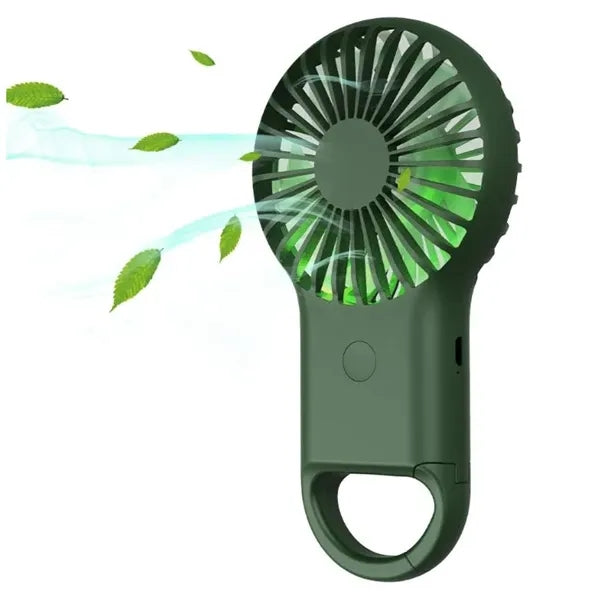 Rechargeable Handheld Fan With Carabiner