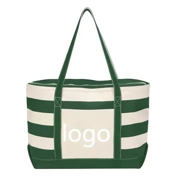 Cotton Canvas Nautical Tote Bag