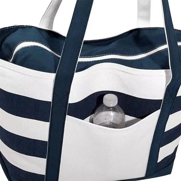 Cotton Canvas Nautical Tote Bag