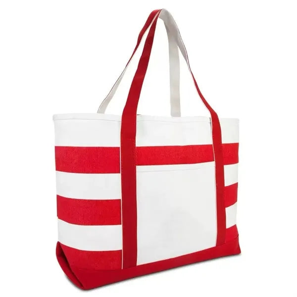 Cotton Canvas Nautical Tote Bag