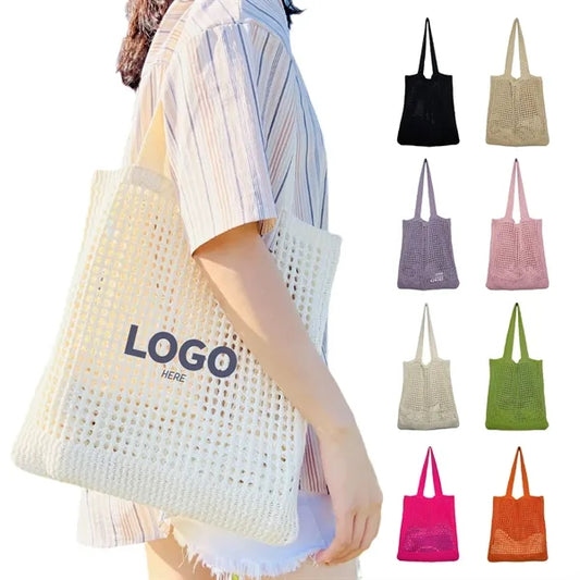 One Shoulder Shopping Knitting Tote Bag