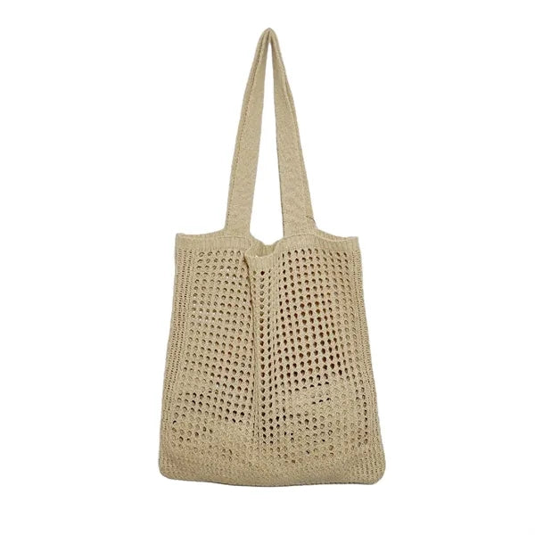 One Shoulder Shopping Knitting Tote Bag