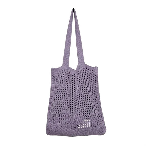 One Shoulder Shopping Knitting Tote Bag