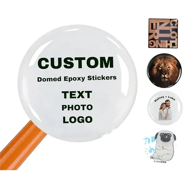 Domed Epoxy Stickers