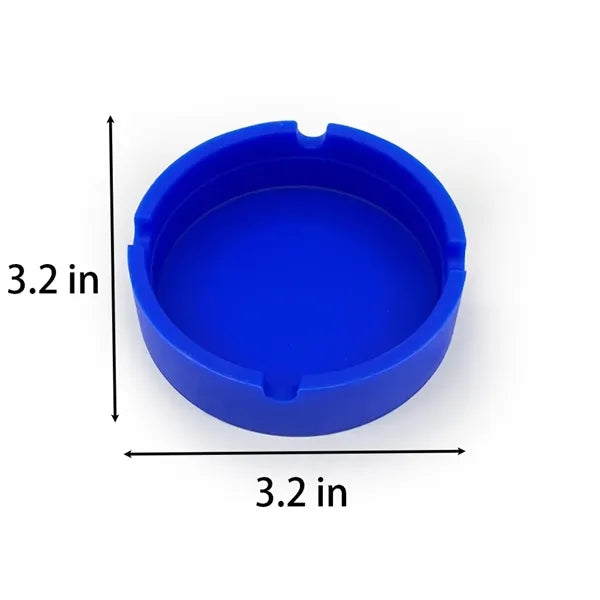 Round Silicone Smoking Ashtray