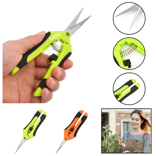 Professional Stainless Steel Garden Pruning Shears with Safe