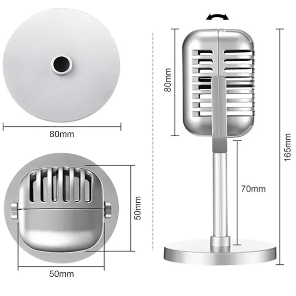 Retro Plastic Microphone Prop