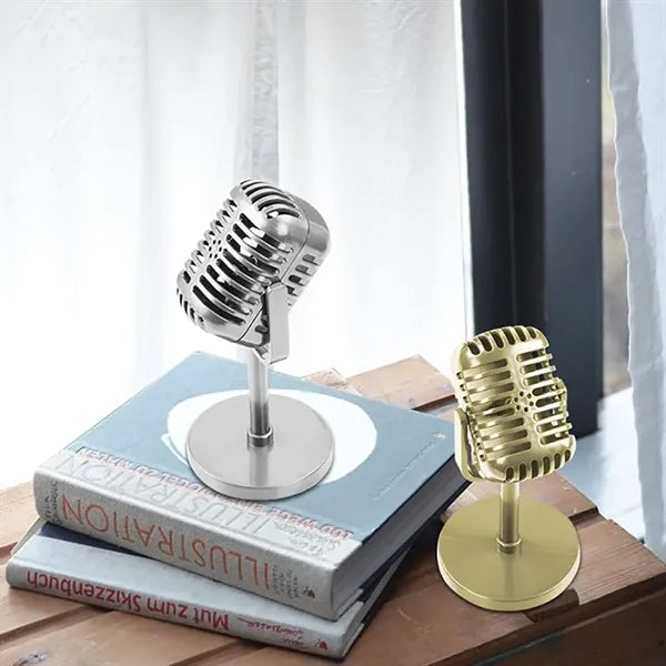 Retro Plastic Microphone Prop
